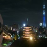 浅草寺とスカイツリーの夜景