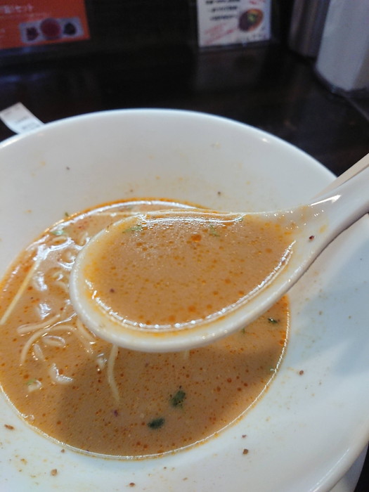 白胡麻坦々のスープ