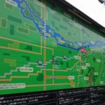 永平寺町の松岡駅の街案内MAPがドラクエのドット絵風になっている