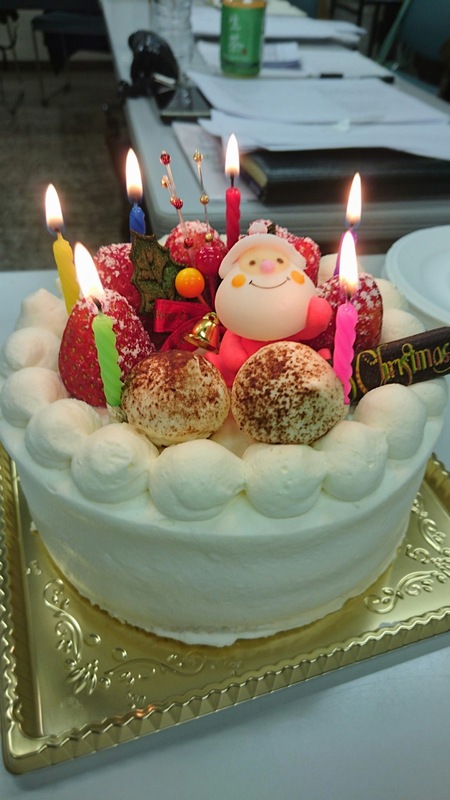 中ノ嶋ライトのクリスマスケーキ